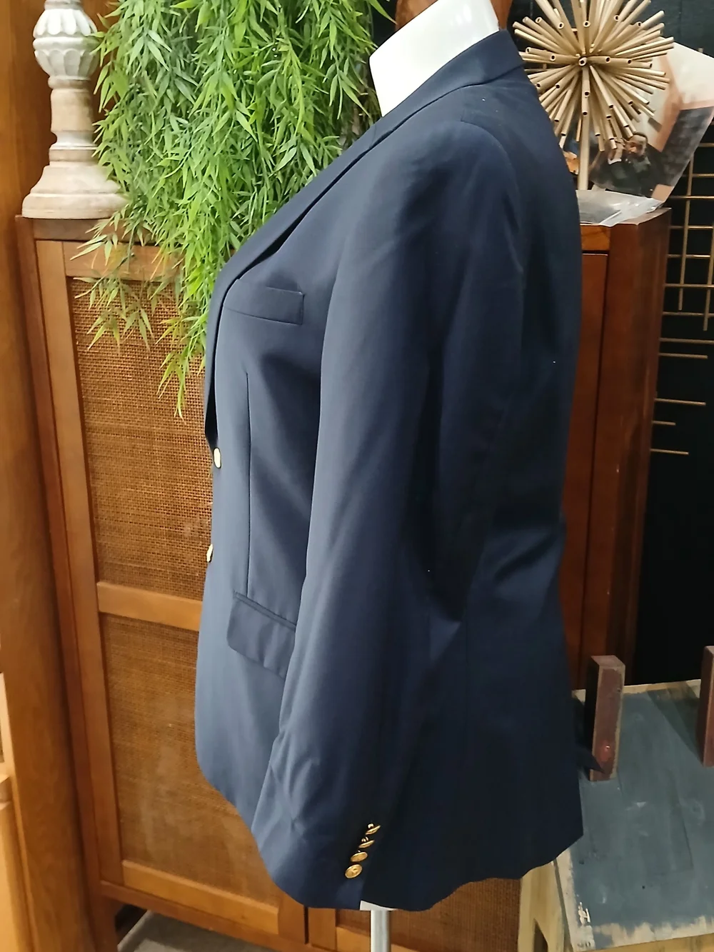 Vintage Ralph Lauren Navy Blazer with Gold Buttons